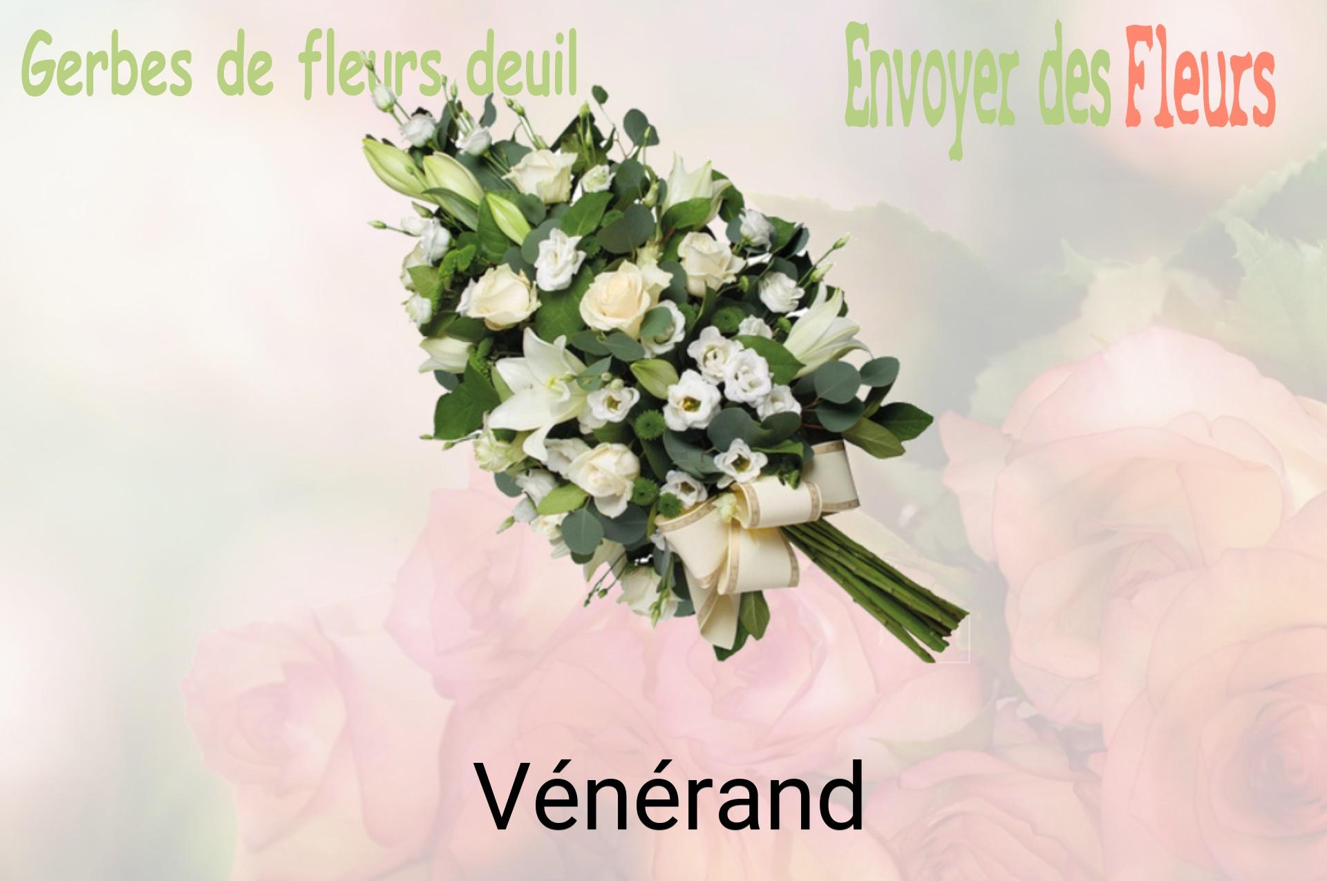 Gerbe de fleurs de deuil livrée à Vénérand